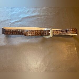 Justin 🇺🇸 🐊 Caiman Leather Belt